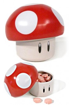 Super Mario Red Mushroom Candy Tin