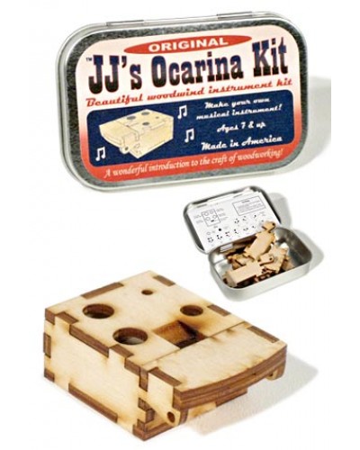 Wooden Ocarina Kit USA Tin Box