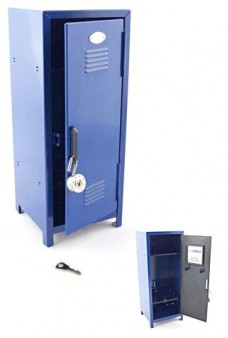 11 Inches Tall High School Locker Blue Metal 