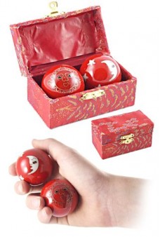 Red Celestial Chimes Mystery Balls