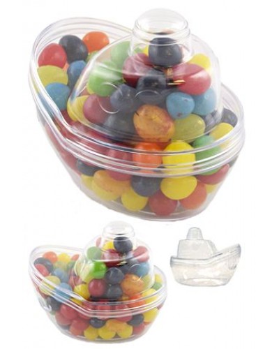 Boat Clear Candy Jar Toy Ship