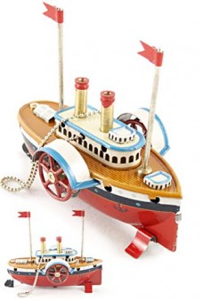 Riverboat English Ornament Tin Toy