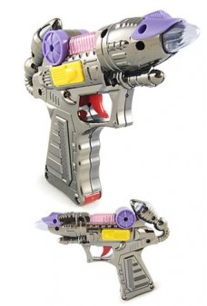 Light Up Ray Gun Toy Silver Sounds