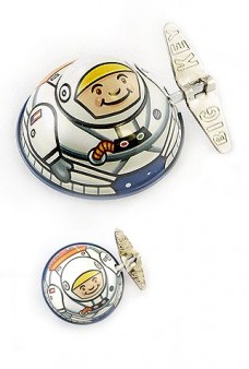 Ace Astronaut Wacky Windup Tin Toy