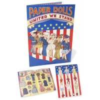 PAPER DOLL s UNITED WE STAND BOOK Patriotic Outfits BRAND NEW! 6 Dolls 34  Outfit