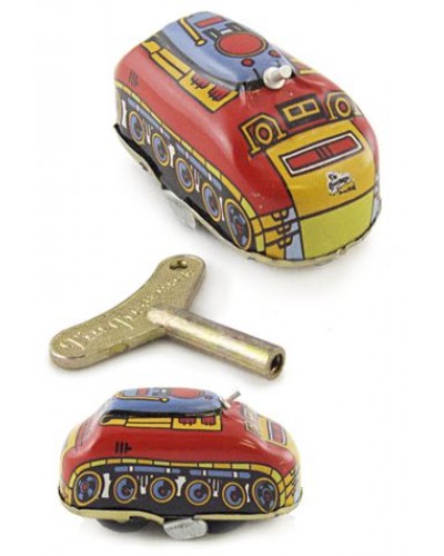 Little Red Tank Windup Classic Tin Toy