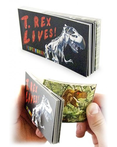 T Rex Dinosaur Lives Moving Flip Book