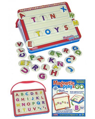 Magnetic Play and Go ABC Tin Set