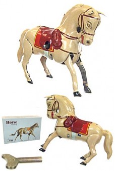 Prancing Palomino Horse Tin Toy 1910