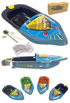 Robot Boat Mini POP POP Tin Toy