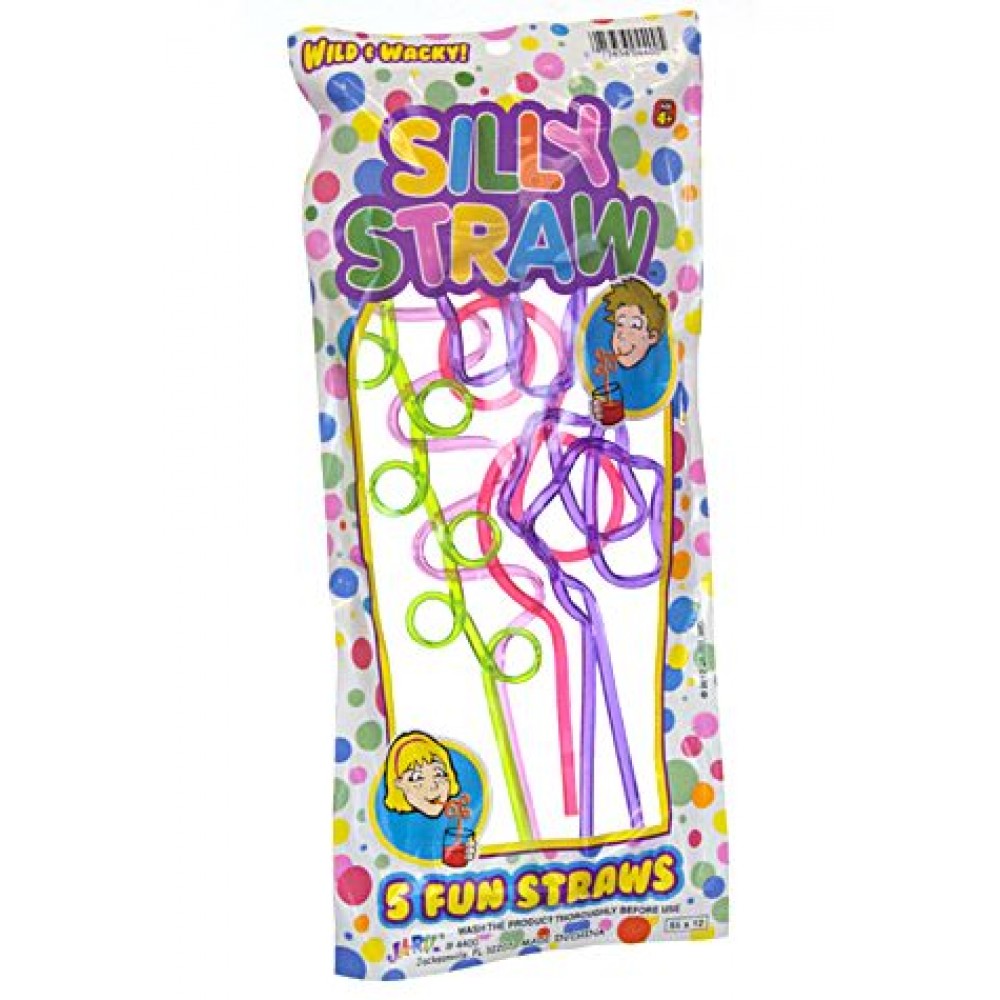 Rainbow Silly Straws - 12 Pc.