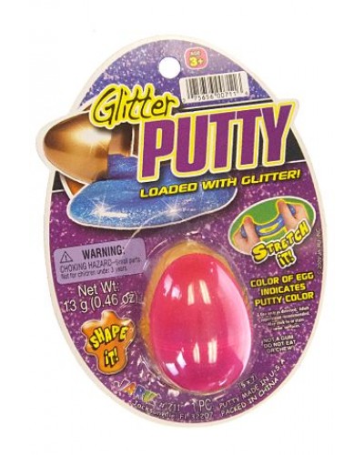 Glitter Putty Hot Pink in Classic Egg