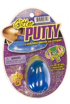 Play Putty Glittery Blue in Classic Egg