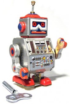 Robot Band Leader Tin Toy