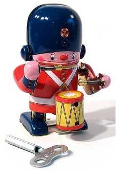 Little Soldier Drummer Tin Toy