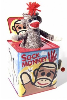 Sock Monkey Jack in the Box