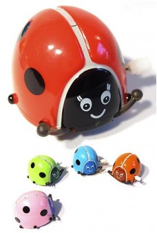 Lady Bug Rollover Plastic Wind Up