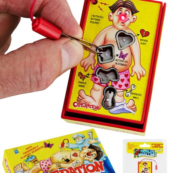 Operation Game World's Smallest Classic Funny Surgery Tin Toy Arcade