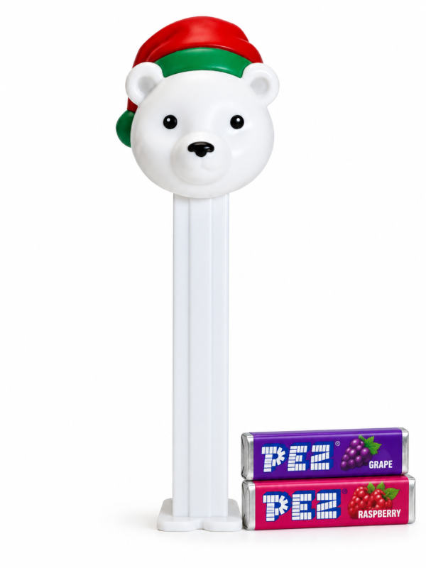 813D744F-15F8-42C2-ADAA-0FAAB0D339E1 Christmas Polar Bear PEZ Candy Dispenser
