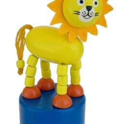 Safari Lion Wooden Thumb Puppet Toy
