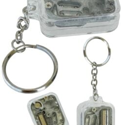 Worlds Smallest Music Box Wind Up Keychain