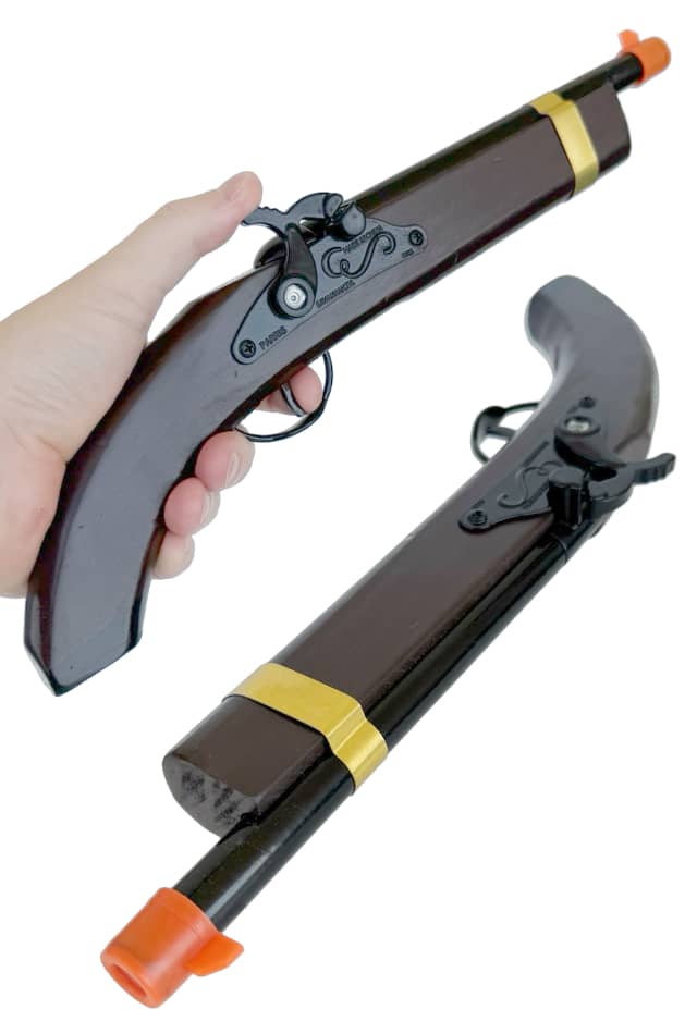 Kentucky Pistol Replica Wooden Toy Cap Gun